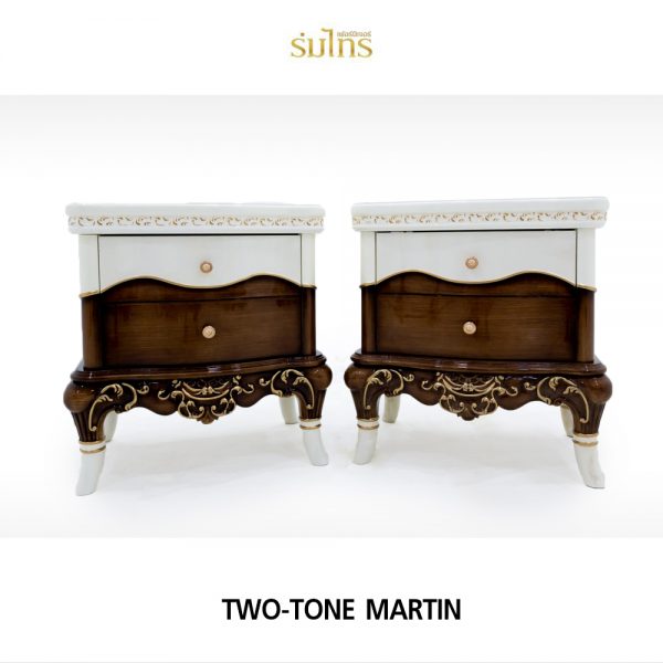 ตู้ข้างเตียงหลุยส์ Two-tone Martin