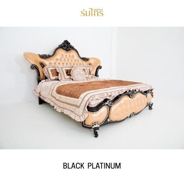 ชุดห้องนอนหลุยส์ Black Platinum