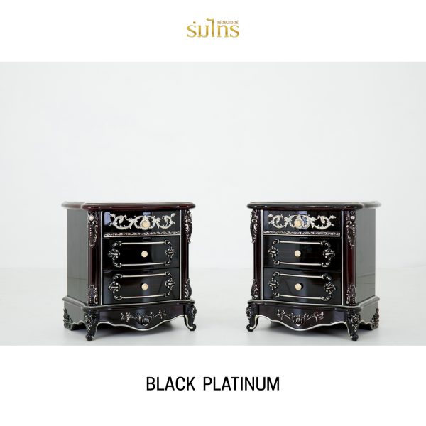 ชุดห้องนอนหลุยส์ Black Platinum