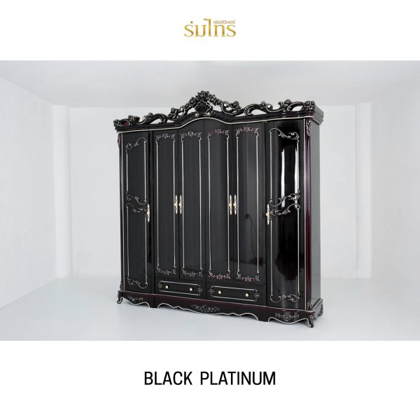 ชุดห้องนอนหลุยส์ Black Platinum